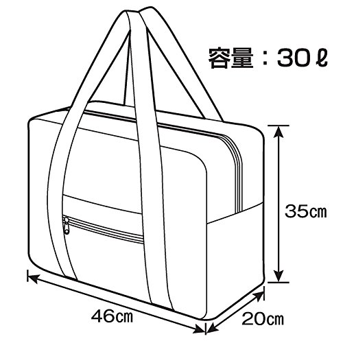 エツミ 折りたたみトート レッド VE-6841