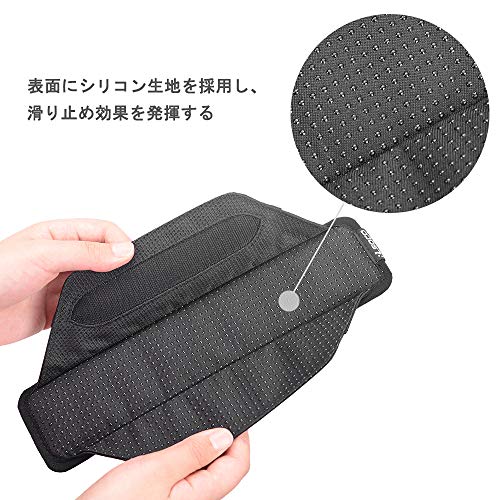 RLSOCOショルダーパッド 肩パッド 単品 マジックテープ 簡単装着 滑り止め ショルダーベルト、Shoulder Sling Pad スペア 交換用/カメラケース・PCバッグ・ビジネスバッグ・スポーツバッグ など対応 (ブラック)