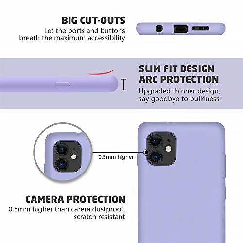 MTR iPhone11 Proケース tpu シリコン 専用カバー薄型 指紋防止 精細ファイバー裏地 耐衝撃 柔らかい殻 アイフォン11 Proの保護カバー (パープル)
