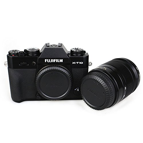 2個セット JJC カメラボディキャップ と レンズリアキャップ Fuji Fujifilm X-T3 X-T30 X-T2 X-T20 X-PRO2 X-PRO1 X-H1 X-T100 X-E3 X-A7 X-A5 X-T1 X-T10 X-E2 X マウント カメラ レンズ 用