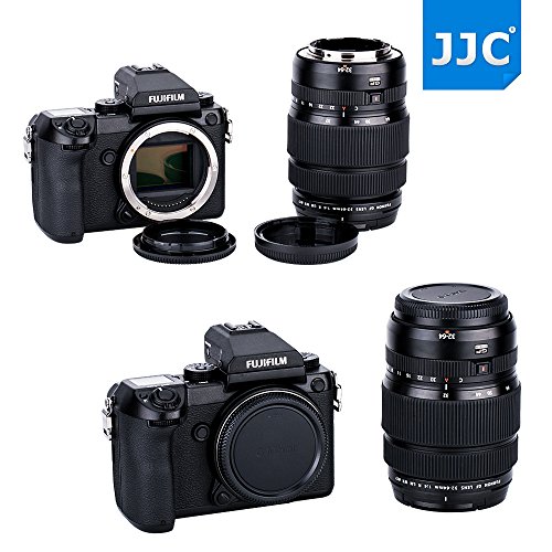 JJC カメラボディキャップ と レンズリアキャップ Fuji Fujifilm GFX 100 GFX 50R GFX 50R G マウント カメラ レンズ 用 BCP-002 RLCP-002 互換