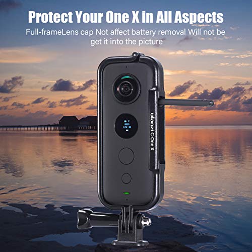 Insta360 ONE X 専用 カバー アクションカメラ用ハウジングケース、レンズカバー付き保護フレーム、防塵 キズ防止 衝撃吸収