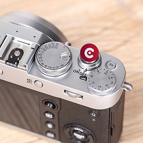 NinoLite カメラ 用 ソフトレリーズ シャッターボタン レッドとピンクの 2個セット ねじ込み式 ボタン FujiFilm Leica Sony 等対応