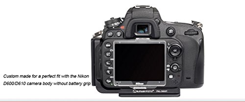 SUNWAYFOTO PNL-D600R L型クイックリリースプレート ニコン Nikon D600 ボディ専用 アルカスイスタイプ RRSクランプ対応 PNL-D600R 【正規日本代理店】