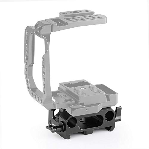 SMALLRIG BMPCC 4K用ベースプレート 15mmロッドサポートシステム付き（SmallRig Cage 2255互換のみ）-2267