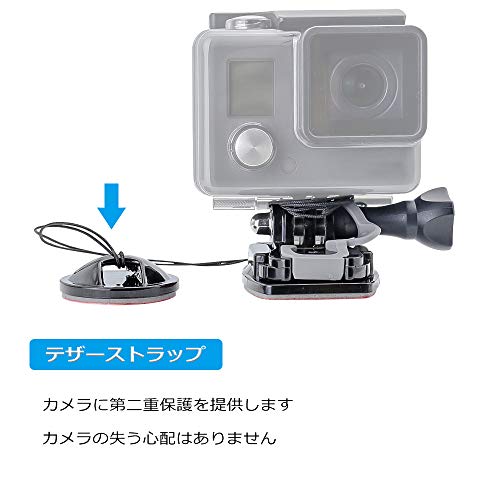 ヘルメット取り付けベースマウント 曲面Go Proマウント ピボット延長アーム付き（同方向50ｍｍ 35ｍｍ、３方向35ｍｍ）