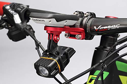 Best Tek Garmin Edge 拡張フロントマウント Gopro バイクハンドルバーマウント NiteRiderアダプター、Gopro スポーツアクションカメラ、Garmin Edge 25 130 200 500 510 520 800 810 820 1000 1030用