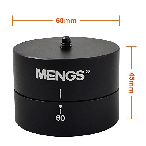 [MENGS] 360TL-60 自動回転 60分 360度 パノラマ 雲台 三脚アダプタ GoPro DSLRカメラ対応