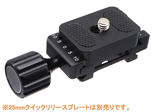 INPON 25mm クイックリリースクランプ アルカスイス互換 ストラップホール