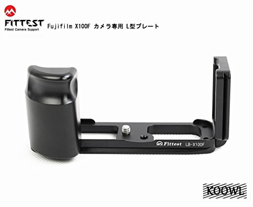 Fujifilm Fuji 富士 X100F L型プレート L型クイックリリースプレート、Koowl製、コンパクトネスが優れた、取り外し可能な、耐磨耗性、 耐腐食性、ブラック