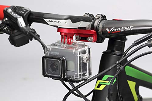 Best Tek Garmin Edge 拡張フロントマウント Gopro バイクハンドルバーマウント NiteRiderアダプター、Gopro スポーツアクションカメラ、Garmin Edge 25 130 200 500 510 520 800 810 820 1000 1030用