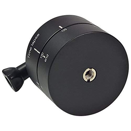 [MENGS] 360TL-120 360度120分パナロミックタイムラプス三脚ヘッド付き1/4 ''マウントソクセット用Gopro Isawスポーツアクションカメラとスマートフォン