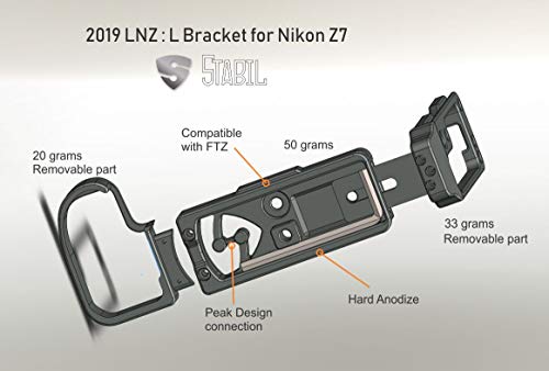 New 2019 Stabil LNZ : L Plate (Bracket) for Nikon Z7 / Z6 Camera : Black (黒)