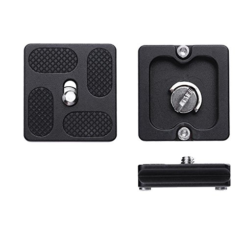 k-outdoor クランプ クイックリリース 標準 クイックシュー カメラマウント 汎用 三脚 ボールヘッド Arca Swiss w 1/4ネジ付 PU40