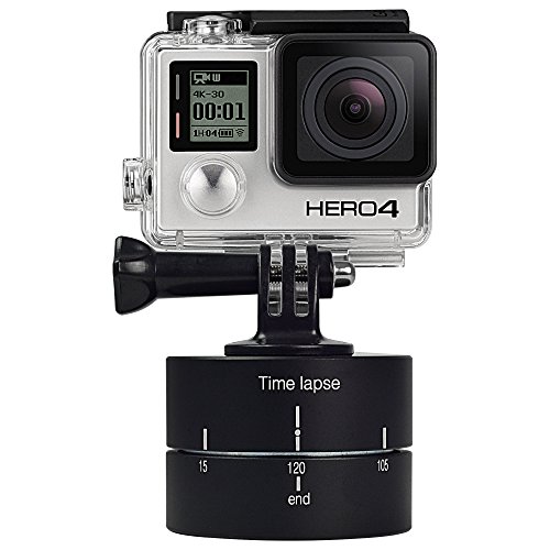 [MENGS] 360TL-120 360度120分パナロミックタイムラプス三脚ヘッド付き1/4 ''マウントソクセット用Gopro Isawスポーツアクションカメラとスマートフォン