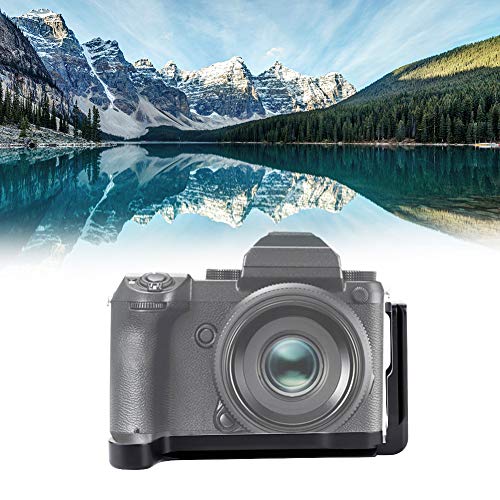 EBTOOLS カメラグリップ アルミ合金L型クイックリリースプレート15.5 x 7.8 cm カメラプレートクランプ L型ブラケット 六角レンチ付き 富士フイルム Fuji GFX-50S デジタルカメラに適合