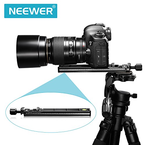 NEEWER 200mm ノーダル スライドプレート クイックリリースクランプ付き Arca Swiss付きカメラ適用【並行輸入品】