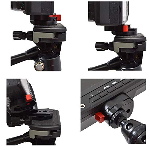 クイックシュープレート カメラ＆カメラ外部液晶モニター用クイックリリースクランプ