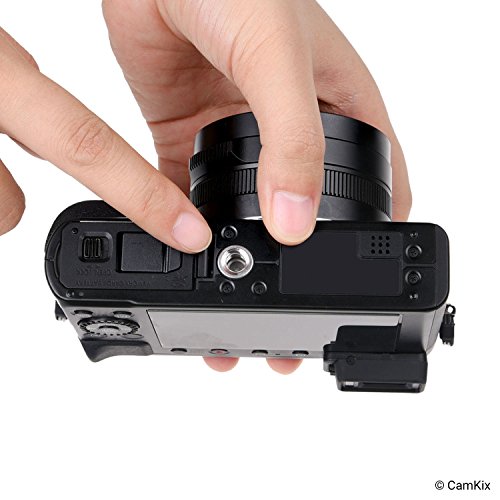 首や手首のストラップに取り付けるクイックインストール・カメラ三脚マウントスクリュー - 4 パック – すばやく安全な接続 - 頑丈なメタル - 標準カメラ三脚接続部にフィット- 簡単なツイストグリップ- ゴム製バッファー