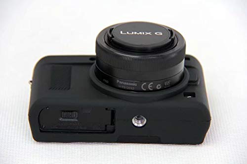 Lumix パナソニック PEN GF9 パナソニックGF9 カメラカバー シリコンケース シリコンカバー カメラケース 撮影ケース ライナーケース、Koowl製作、外観が上品で、超薄型、品質に優れており、耐震・耐衝撃・耐磨耗性が高い (ブラック)