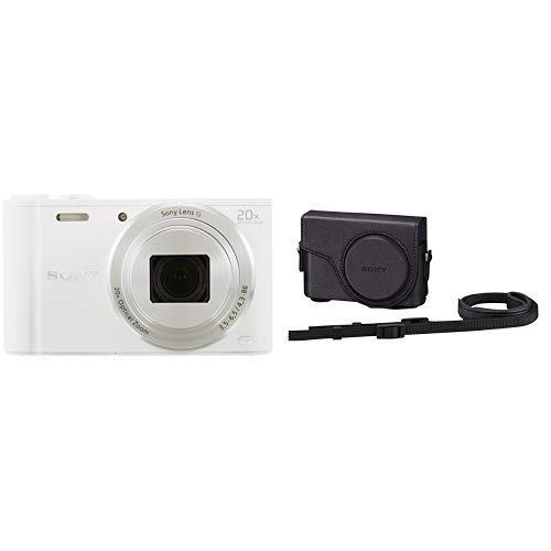 ソニー SONY デジタルカメラ Cyber-shot WX350 光学20倍 ホワイト DSC-WX350-W & SONY ジャケットケース LCJ-WD/B ブラック