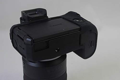 Canon キヤノン PEN EOS R EOSR カメラカバー シリコンケース シリコンカバー カメラケース 撮影ケース ライナーケース、Koowl製作、外観が上品で、超薄型、品質に優れており、耐震・耐衝撃・耐磨耗性が高い (ブラック)