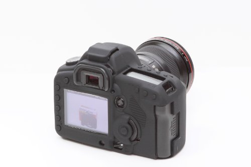 DISCOVERED イージーカバー Canon EOS 5D Mark2 用 液晶保護フィルム &スクリーンプロテクター付 ブラック 5D2-BL