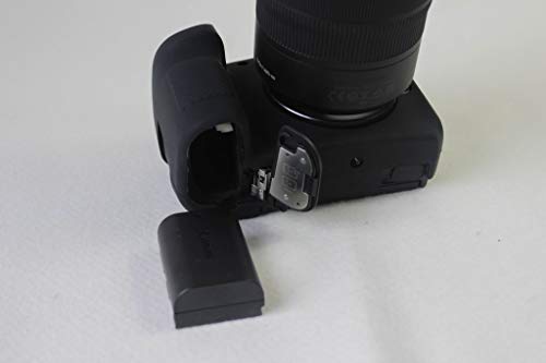 Canon キヤノン PEN EOS R EOSR カメラカバー シリコンケース シリコンカバー カメラケース 撮影ケース ライナーケース、Koowl製作、外観が上品で、超薄型、品質に優れており、耐震・耐衝撃・耐磨耗性が高い (ブラック)