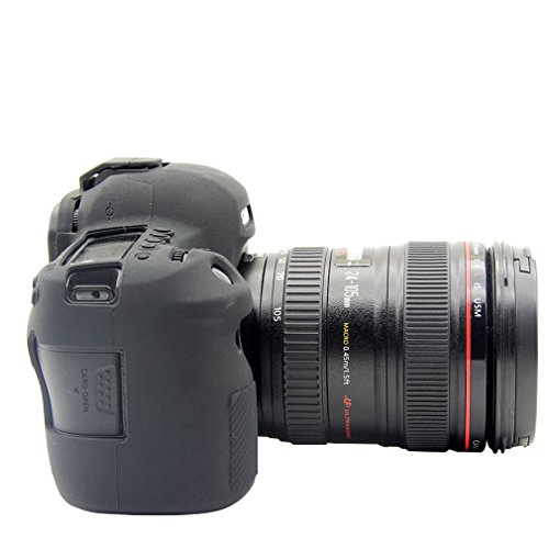 FIRST2SAVVV 黒 キヤノン Canon EOS 6D Mark II. EOS 6D MK2 専用 TPUシリコンカメラバッグ カメラケース + クリーニングクロス XJPT-6D Mark II-GJ-01G11