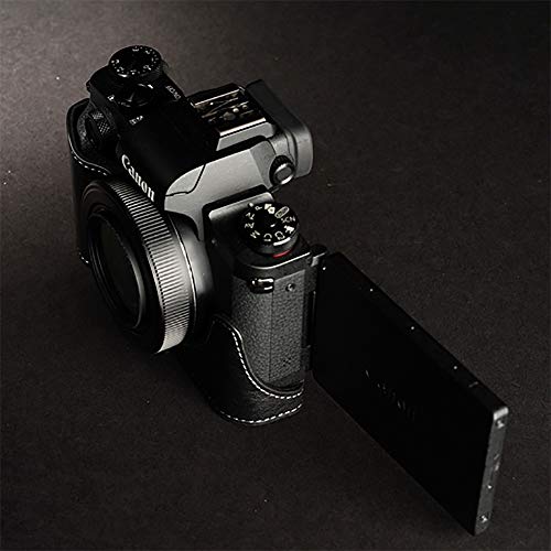 TP Original Canon PowerShot G1 X Mark III 用 ボディーハーフケース ブラック