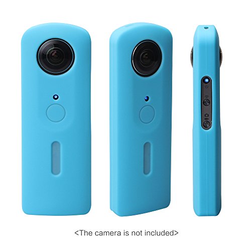 Andoer 保護シリコン 柔らかいケース 保護スキンカバー ゴム製 カバー Ricoh Theta S 360度全景カメラ専用 3色選択