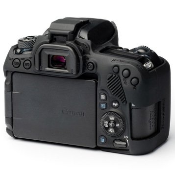 DISCOVERED イージーカバー Canon EOS 9000D用　カメラカバー ブラック 液晶保護フィルム付