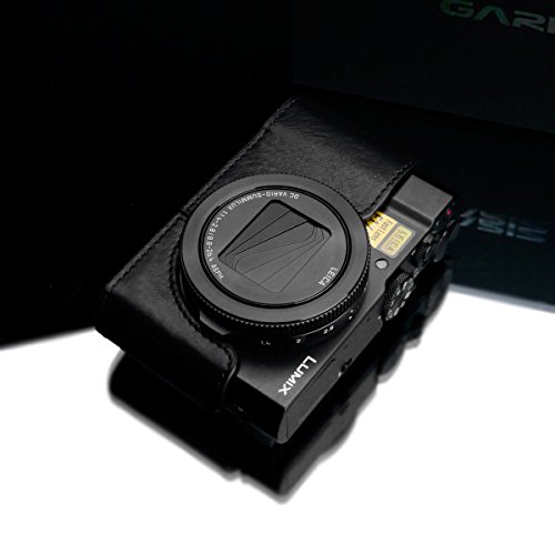 GARIZ Panasonic LUMIX DMC-LX9用 本革カメラケース XS-CHLX10BK ブラック