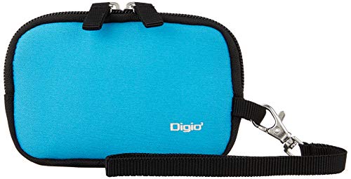 Digio デジタルカメラケース ハンドストラップ付 ブルー DCC-047BL