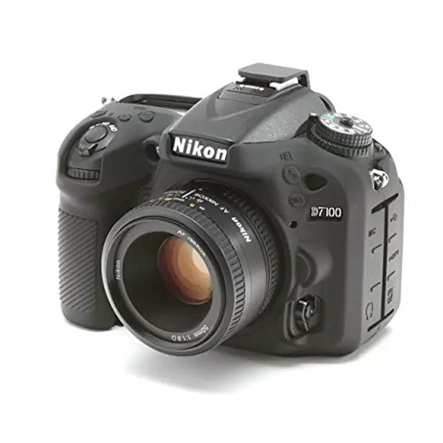 YOU-ME　Nikon デジタル一眼レフカメラ D7100 D7200専用　シリコンカバー カメラケース　カメラカバー (ブラック)