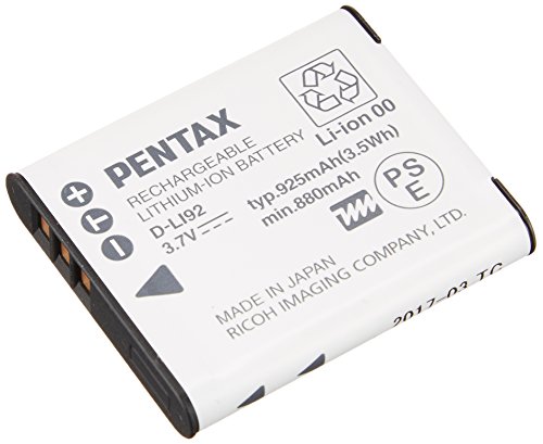 PENTAX 充電式リチウムイオンバッテリー D-LI92 39799 &  デジタルカメラケース ブラック×バイオレット O-CC135 38859