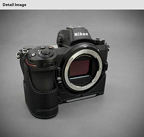 【日本正規販売店】 LIM'S Italian MINERVA Genuine Leather Half Case for Nikon Z7 Z6 NK-Z71BK Black ブラック ニコン Z7/Z6用 イタリアンレザー カメラケース メタルプレート 高級 本革 バッテリー交換可能 おしゃれ かっこいい リムズ