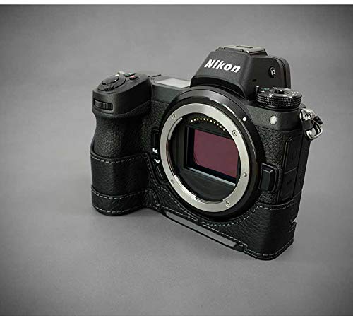 【日本正規販売店】 LIM'S Italian MINERVA Genuine Leather Half Case for Nikon Z7 Z6 NK-Z71BK Black ブラック ニコン Z7/Z6用 イタリアンレザー カメラケース メタルプレート 高級 本革 バッテリー交換可能 おしゃれ かっこいい リムズ