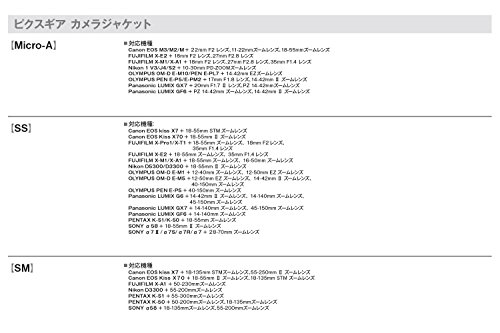 HAKUBA 一眼カメラケース ピクスギアカメラジャケット マイクロA ブラック DCS01-MABK