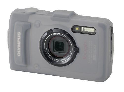 OLYMPUS デジタルカメラケース シリコンジャケット GRY CSCH-108
