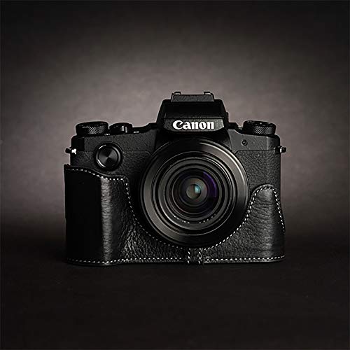 TP Original Canon PowerShot G1 X Mark III 用 ボディーハーフケース ブラック