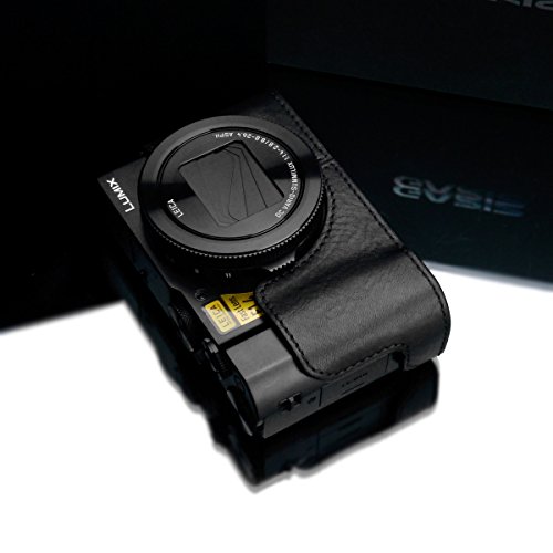 GARIZ Panasonic LUMIX DMC-LX9用 本革カメラケース XS-CHLX10BK ブラック
