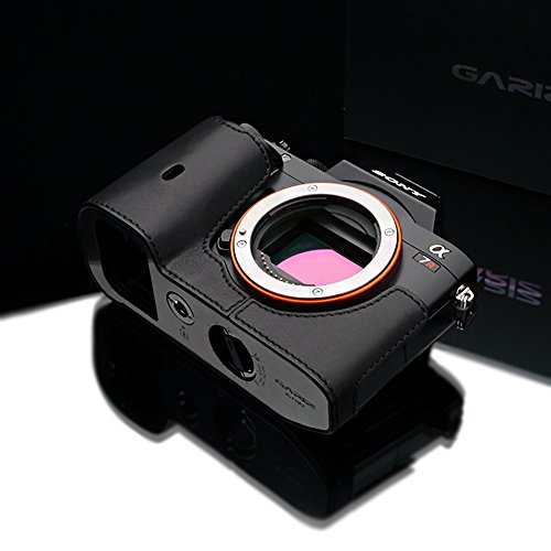 GARIZ SONY α7(7S/7R)用 本革カメラケース Gun Shot Ring付 XS-CHA7BK ブラック