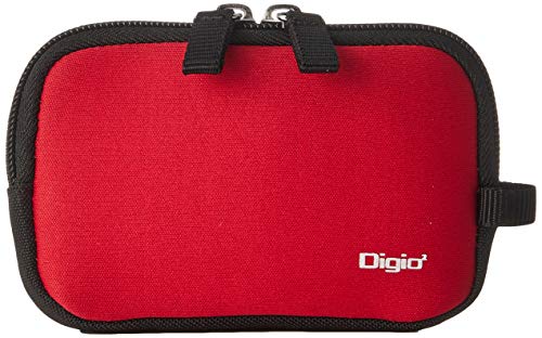 Digio デジタルカメラケース ハンドストラップ付 レッド DCC-047R