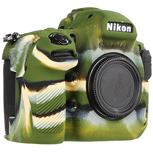 Foluu Nikon D850 ケース 保護カバー シリコンゴム製 耐衝撃 防塵 滑り止め 汚れ防止 D850 用 ソフトケースカバー (Nikon D850, 迷彩)