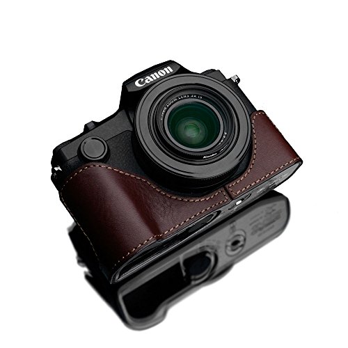 GARIZ Canon PowerShot G1 X Mark III 用 本革カメラケース XS-G1XM3BR ブラウン