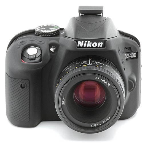 DISCOVERED イージーカバー Nikon D3400 用 液晶保護フィルム 付 ブラック