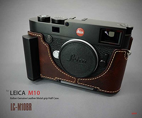 【日本正規販売店】 LIM'S Italian Genuine Leather Metal grip Half Case for Leica M10 LC-M10BR Brown ブラウン ライカ M10用 イタリアンレザー カメラケース メタルグリップ プレート 高級 高品質 本革 おしゃれ かっこいい リムズ