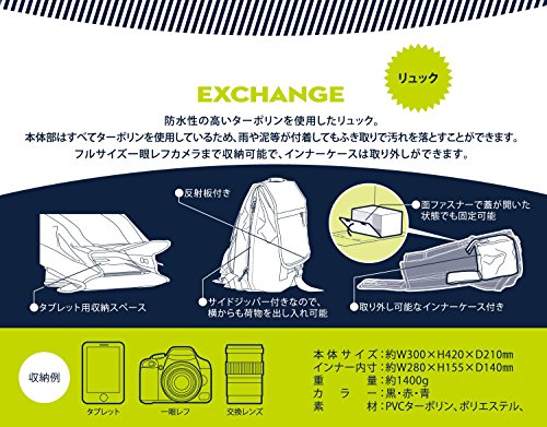 aosta カメラリュック EXCHANGE リュック 6.1L ブルー WRRK01-BL