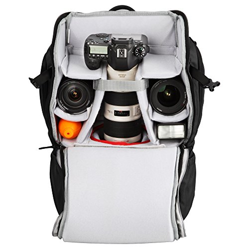 HAKUBA カメラリュック ルフトデザイン トレック20 上下2段の大容量カメラ収納部 21L ブラック SLD-TR20BK